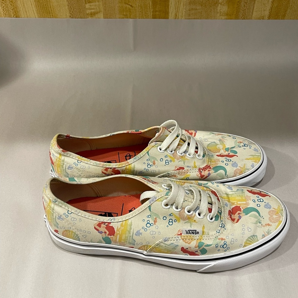 RARE Vans x Disney Little Mermaid Authentic Sneakers Limited Edition Women's